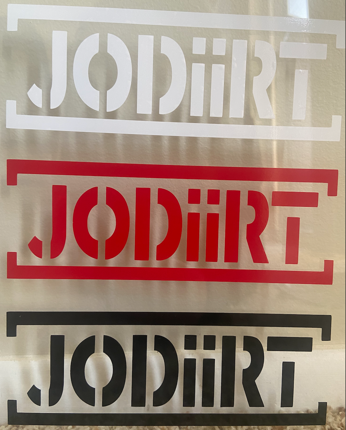 JoDiirt Die Cut Vinyl Sticker